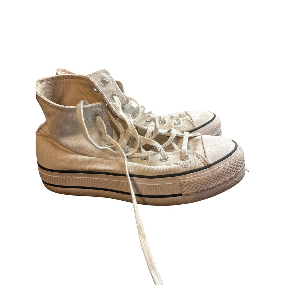 Converse Chuck Taylor All Star Platform High Top White Sneakers 560846F Womens 8